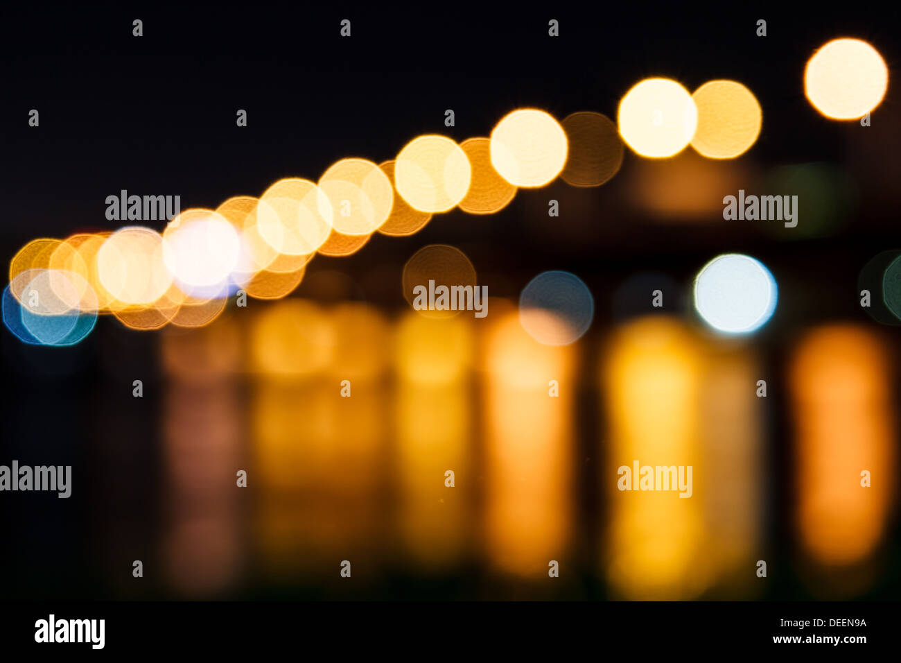 light blur photos at night Stock Photo