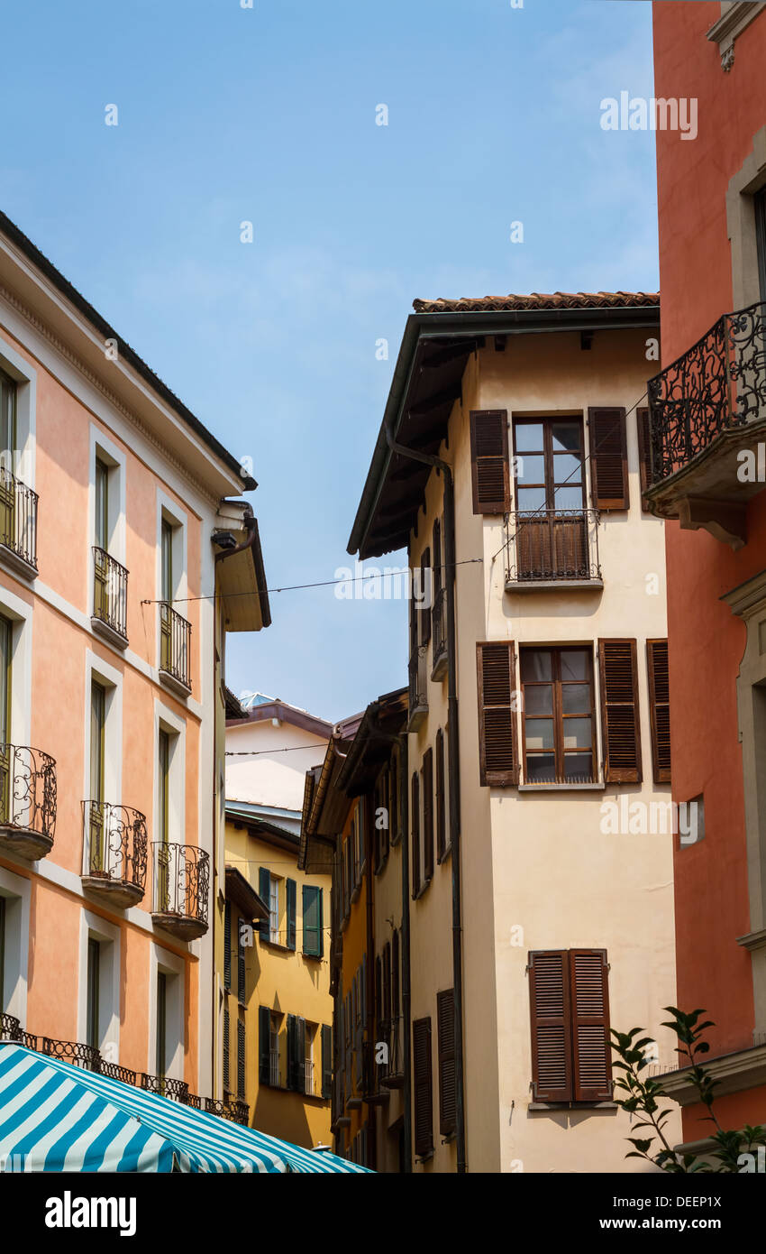 Apartment buildings, Lugano, Ticino, Switzerland Stock Photo Alamy