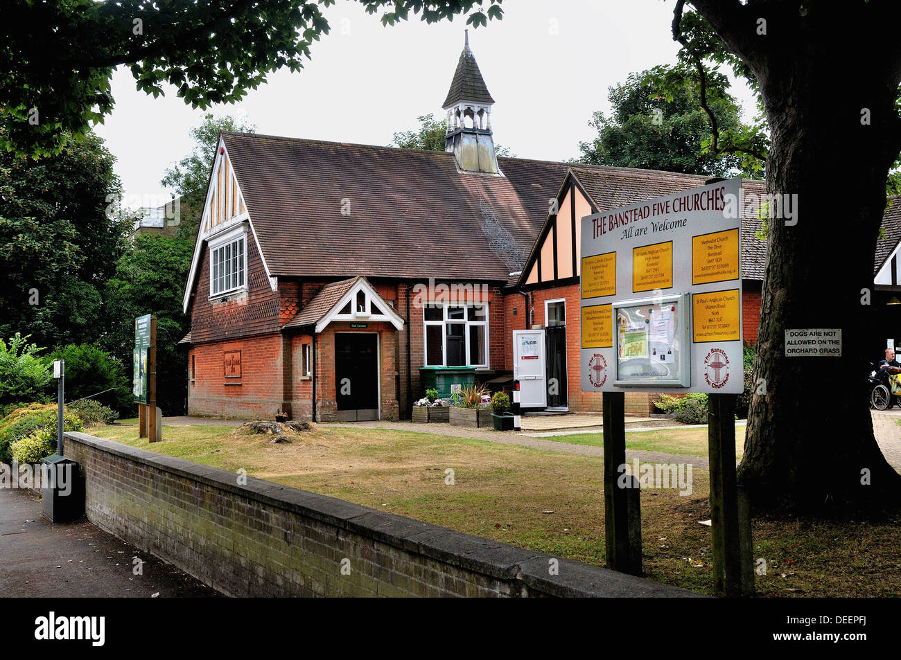 The Village Hall on the High Street in Banstead, Surrey, UK Stock Photo