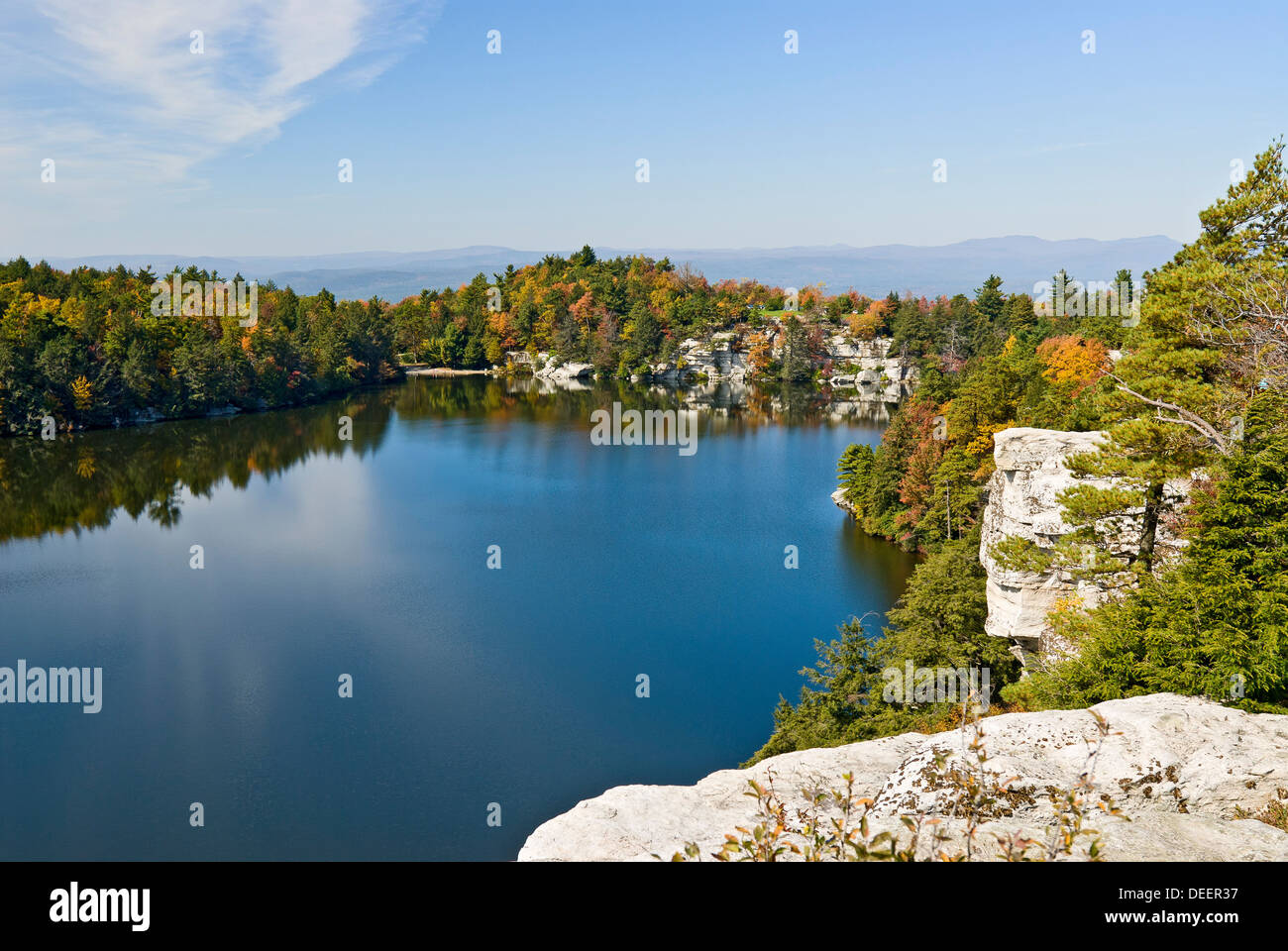 Fall Foliage at Lake Minnewaska at Minnewaska State Park Preserve