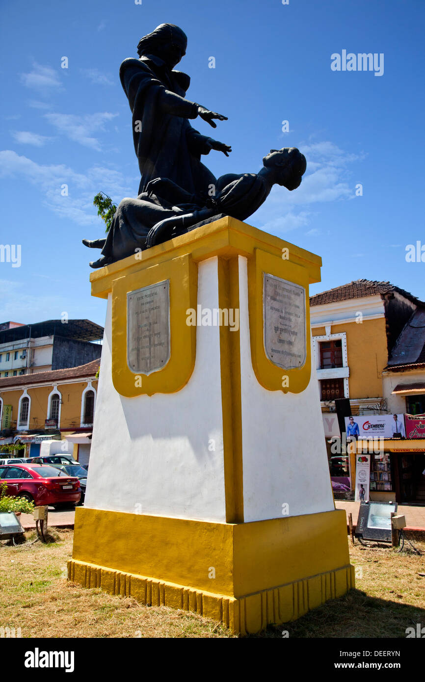 Statue of Abbe Faria, Panaji, North Goa, Goa, India Stock Photo Alamy