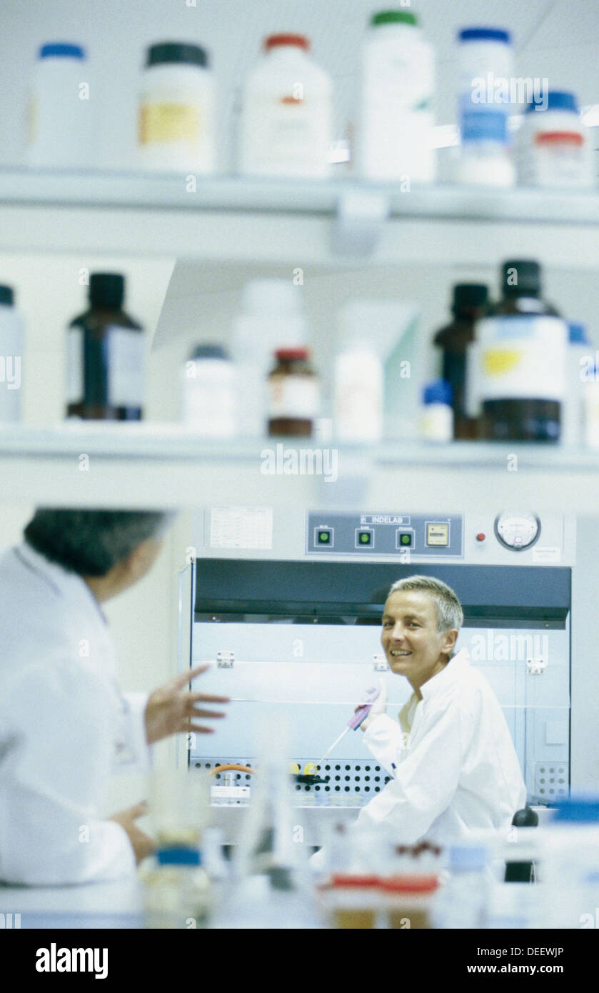 Chemical engineers at research lab Stock Photo Alamy