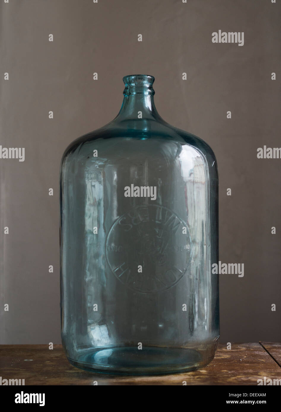 Vintage 5 gallon glass jug Stock Photo - Alamy
