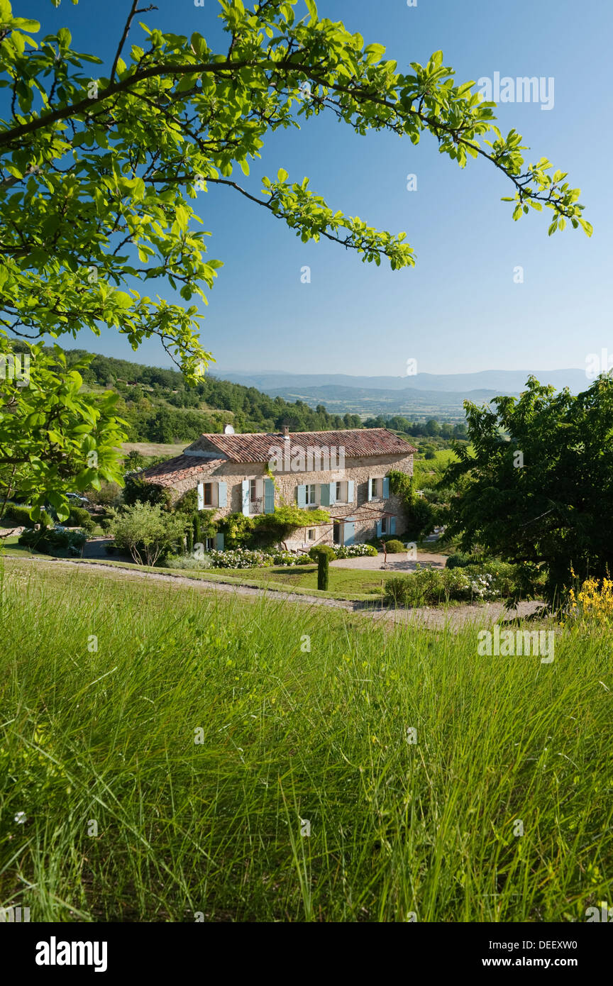 Luberon farmhouse renovation in Provence Stock Photo