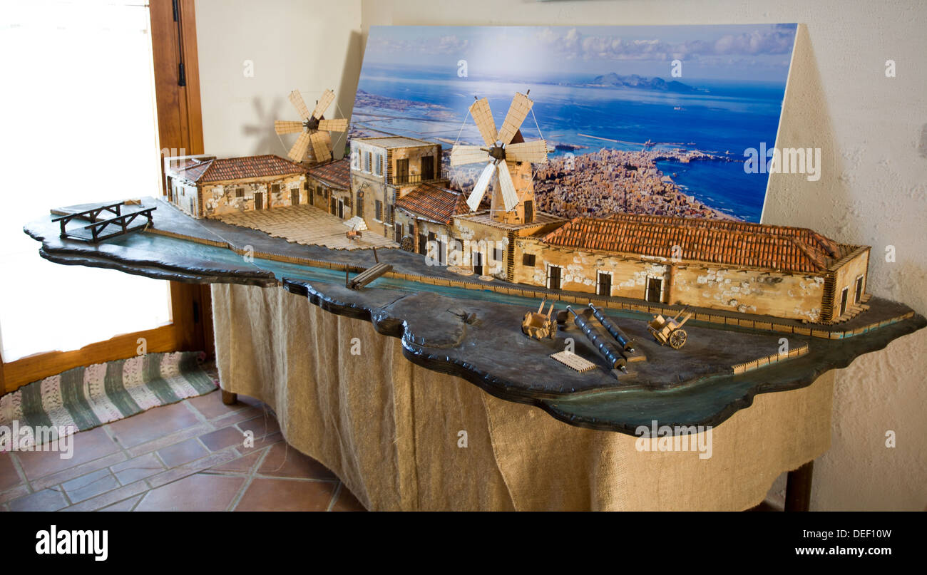Trapani salt museum model in hires stock photography and images Alamy