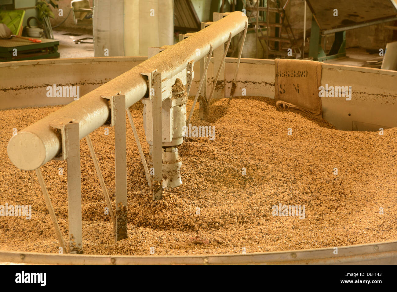 Processing Coffee Stock Photo