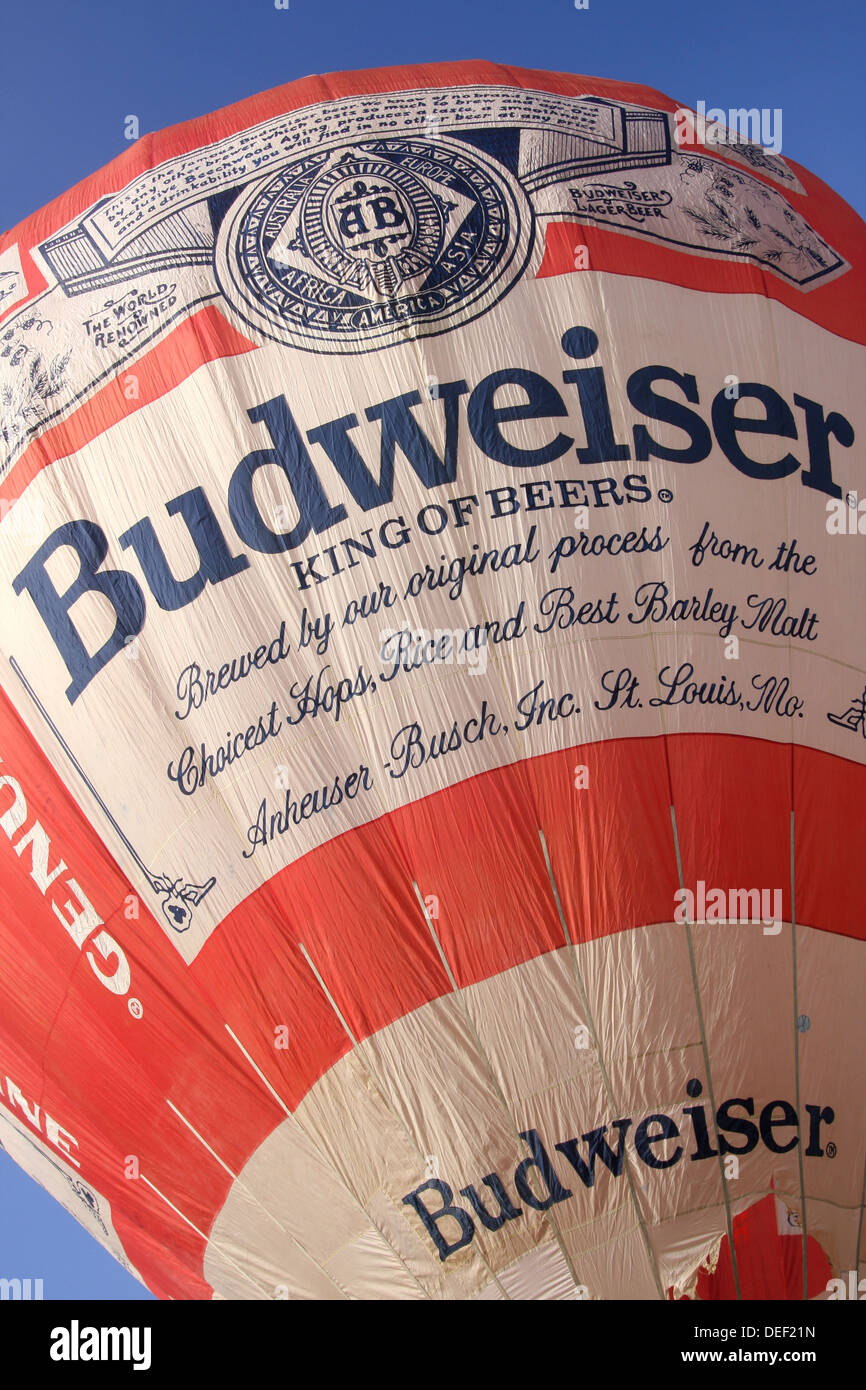 Budweiser hot air balloon hi-res stock photography and images - Alamy