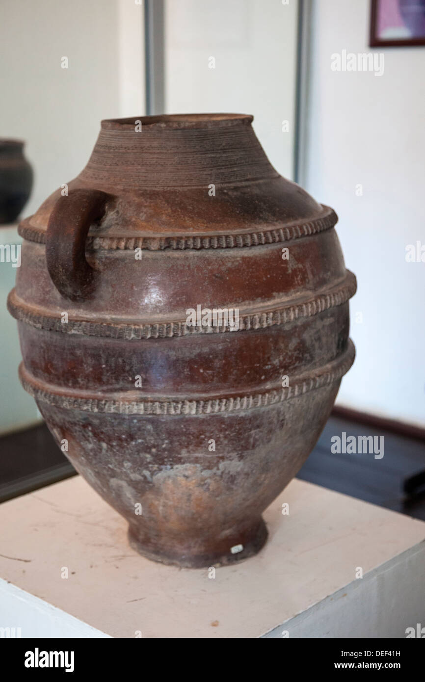 Africa, Angola, Luanda. Traditional pottery inside Angola's National