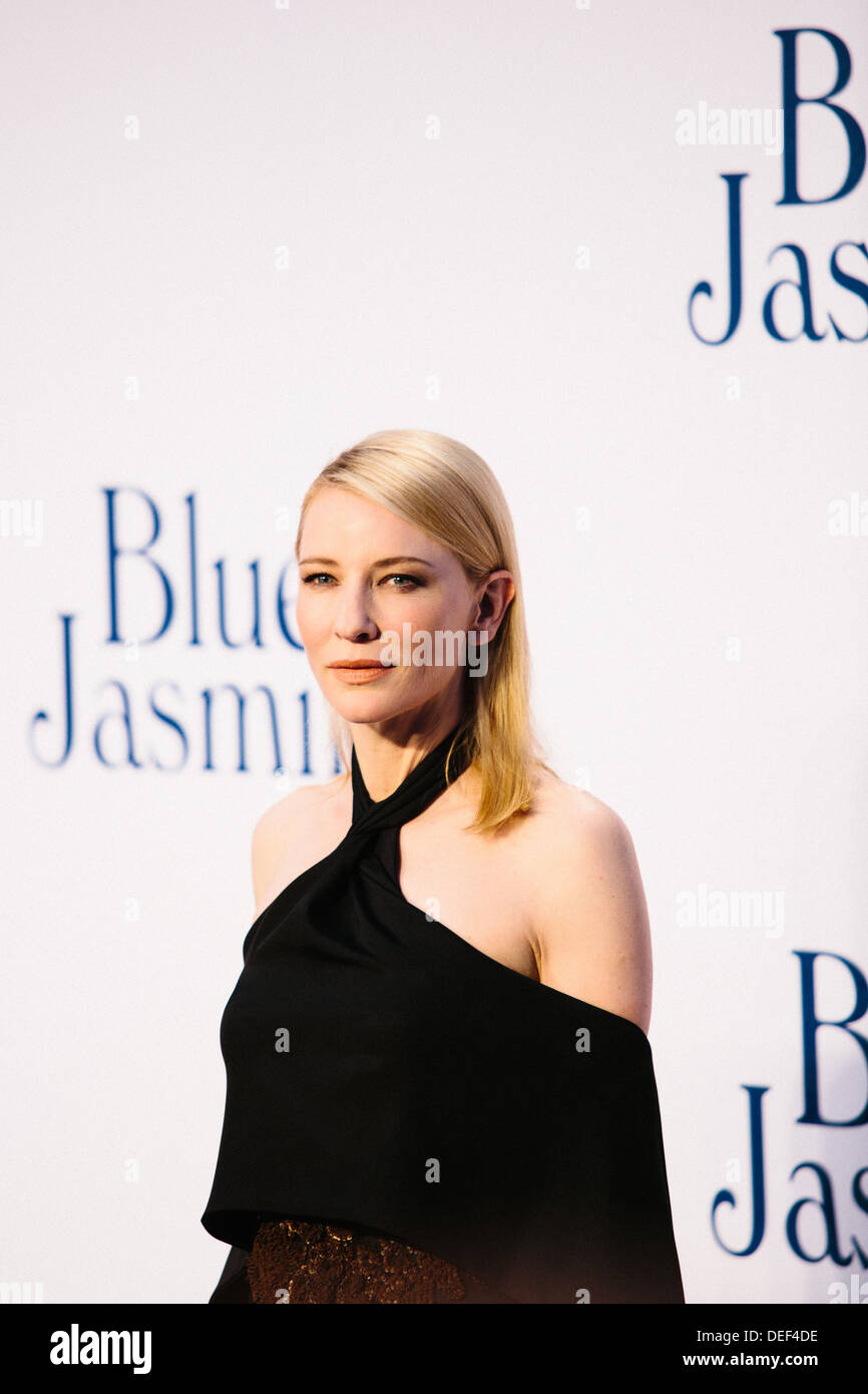 Cate Blanchett  'Blue Jasmine' - UK Film Premiere - Red Carpet Arrivals Stock Photo