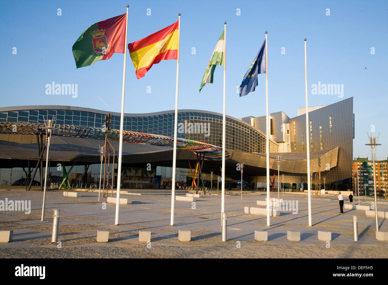 Trade Fairs and Convention Center of Malaga (FYCMA). Malaga, Andalusia, Spain. Stock Photo