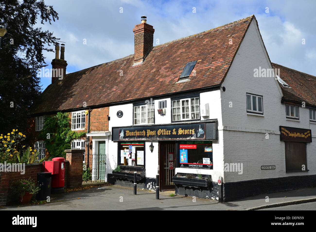 Dunchurch Post Office & Stores, Coventry Road, Dunchurch, Warwickshire, England, United Kingdom Stock Photo