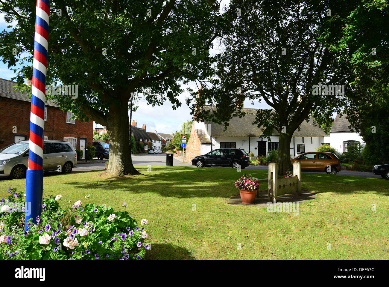 The Green, Dunchurch, Warwickshire, England, United Kingdom Stock Photo