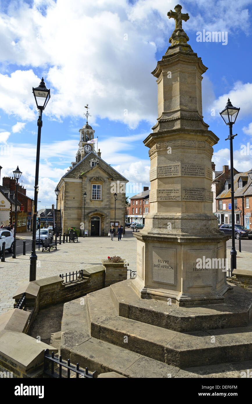 War memorial and Town Hall, Market Place, Brackley