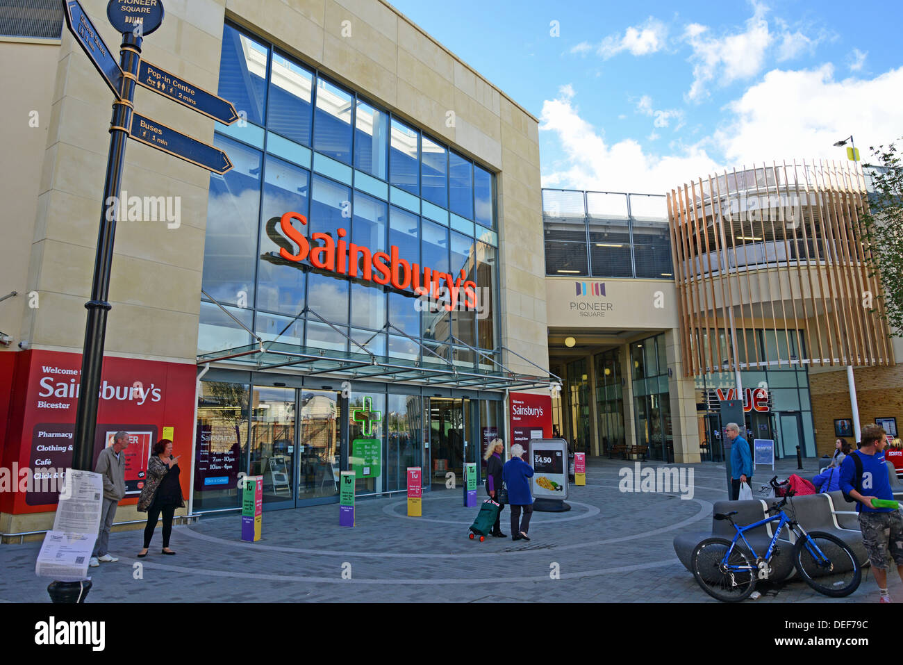 Sainsbury's Supermarket, Pioneer Square Shopping Centre, Bicester Stock