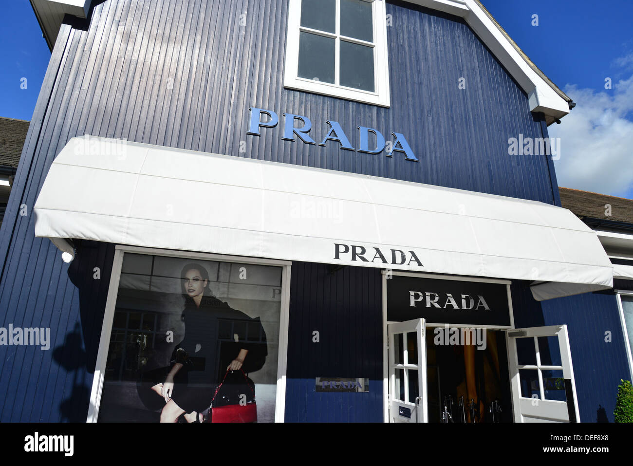 Prada store at Bicester Village Outlet Shopping Centre, Bicester,  Oxfordshire, England, United Kingdom Stock Photo - Alamy
