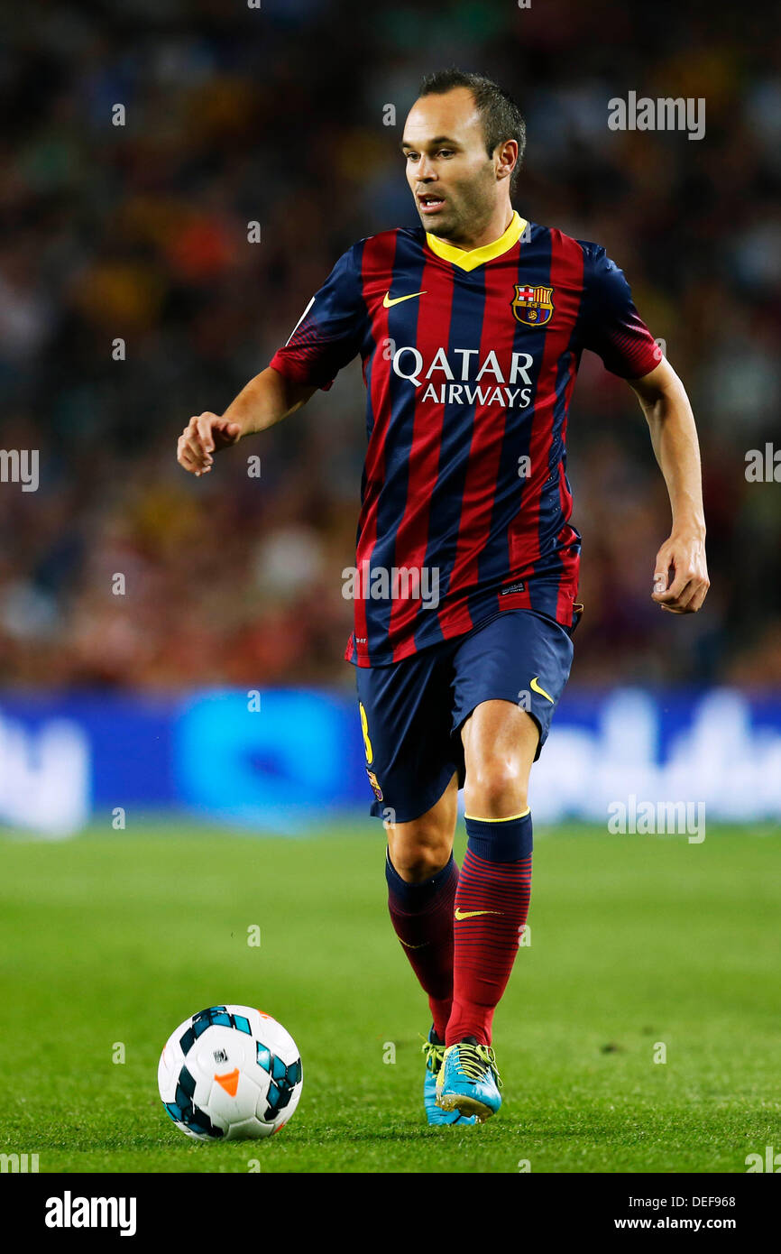 Andres Iniesta (Barcelona), SEPTEMBER 14, 2013 - Football / Soccer