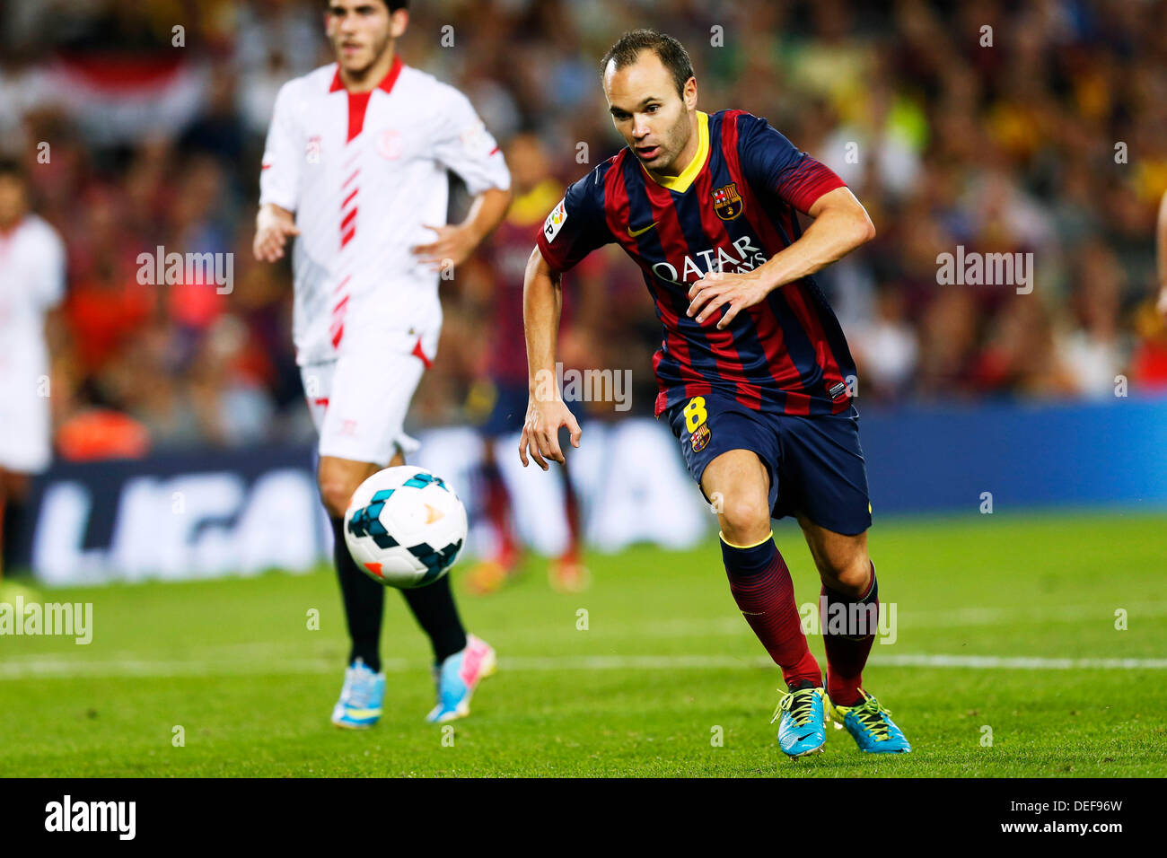 Andres Iniesta (Barcelona), SEPTEMBER 14, 2013 - Football / Soccer