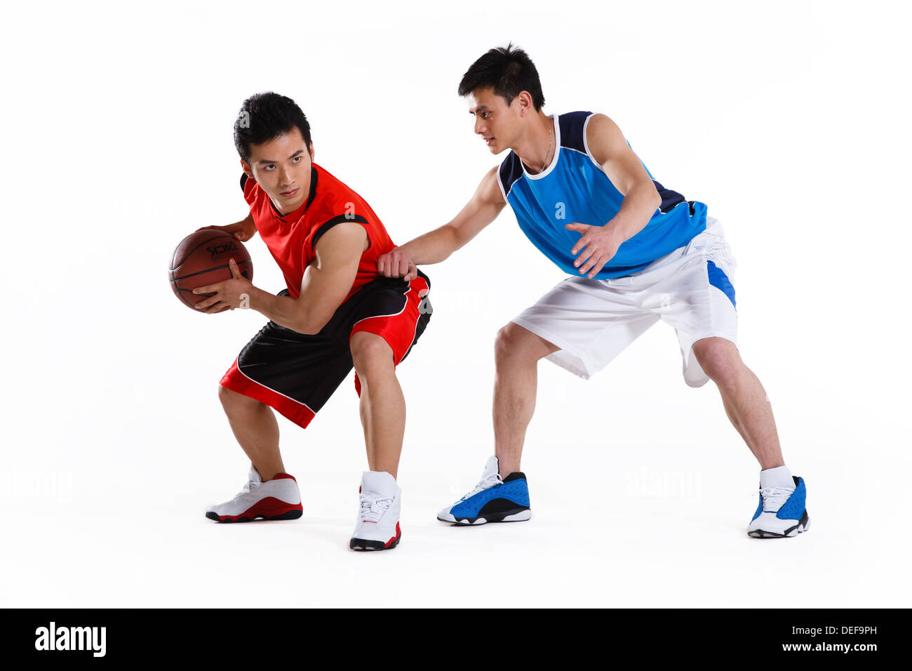 Basketball players Stock Photo