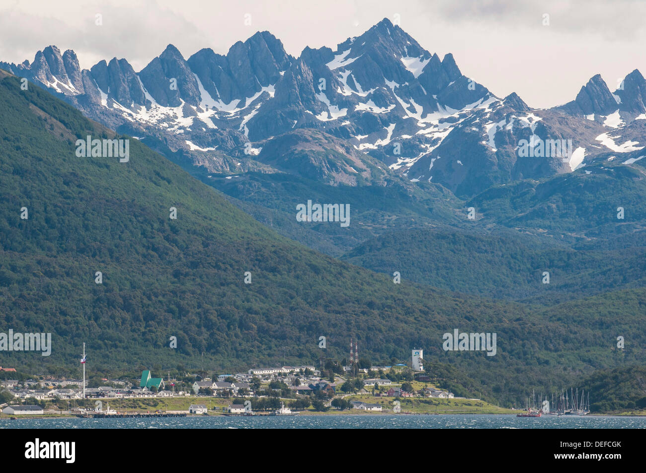 Puerto Wlliams, Beagle Channel, Tierra del Fuego, Chile, South America Stock Photo