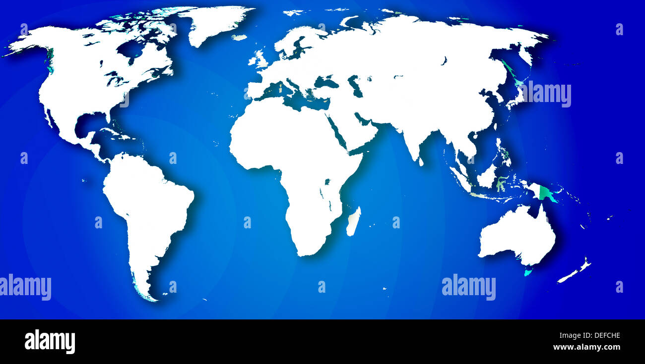 illustration map world  earth Stock Photo