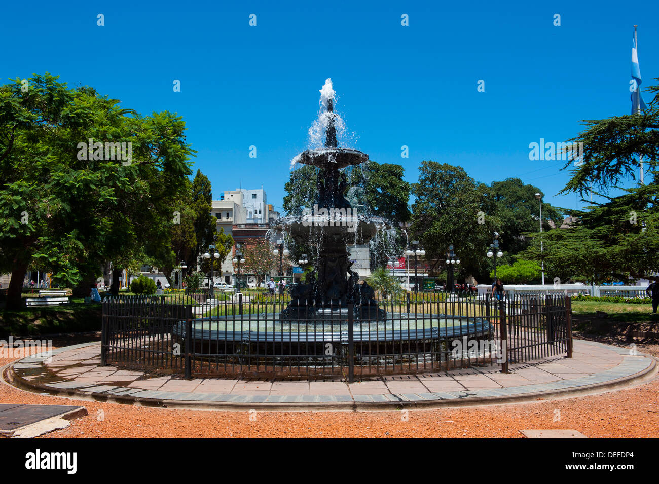 Fountain in the center of Parana, Entre Rios, Argentina, South America Stock Photo