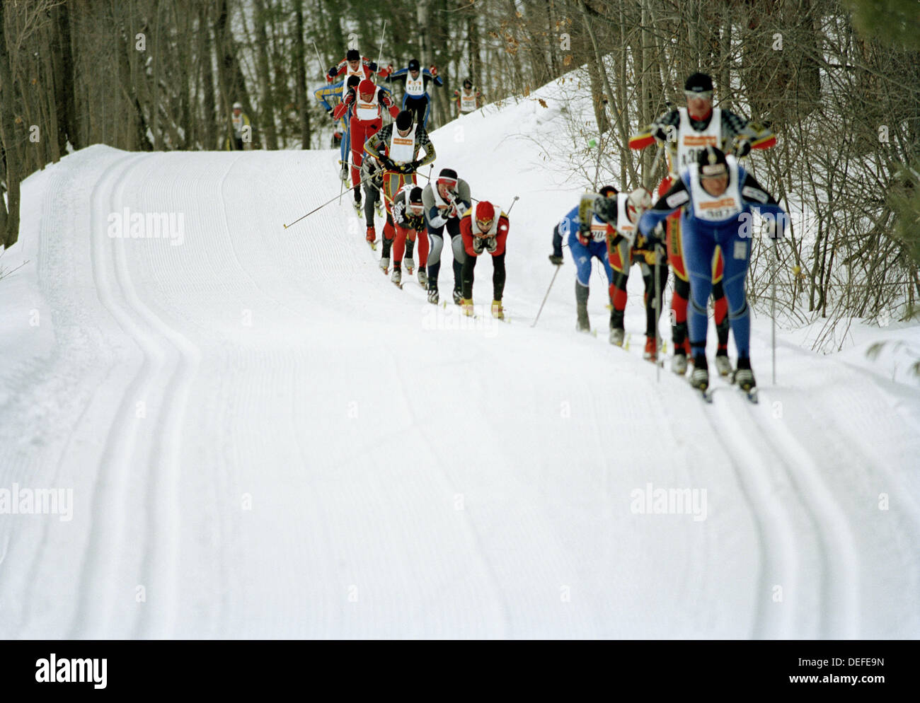 cross country ski race Stock Photo Alamy