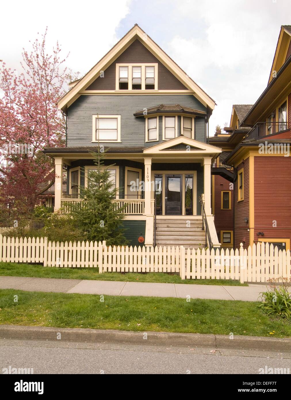house in the West End, Vancouver, BC, Canada Stock Photo Alamy