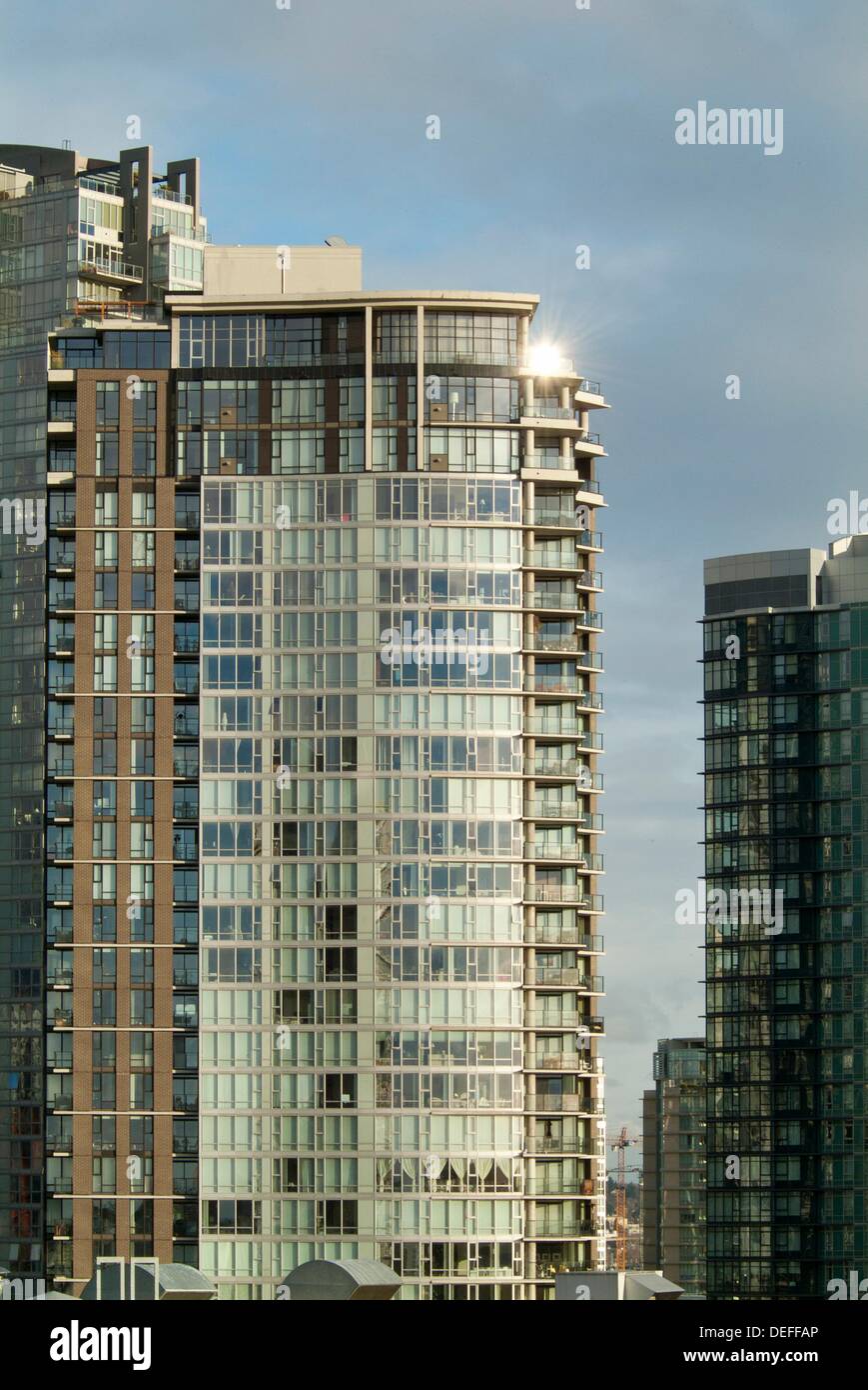 apartment building on the north shore of False Creek, Vancouver, BC