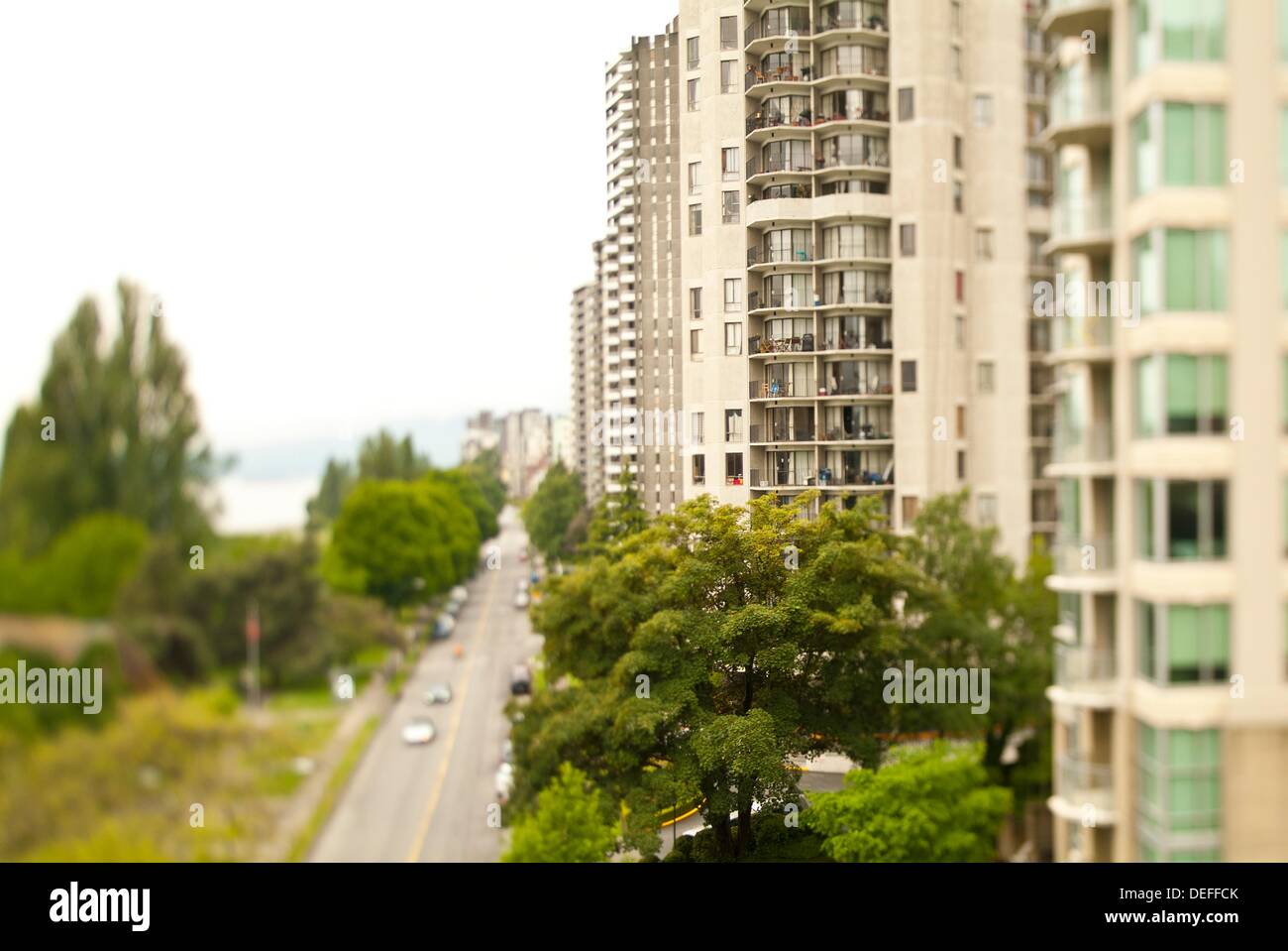 Beach Avenue in downtown Vancouver, BC, Canada Stock Photo Alamy