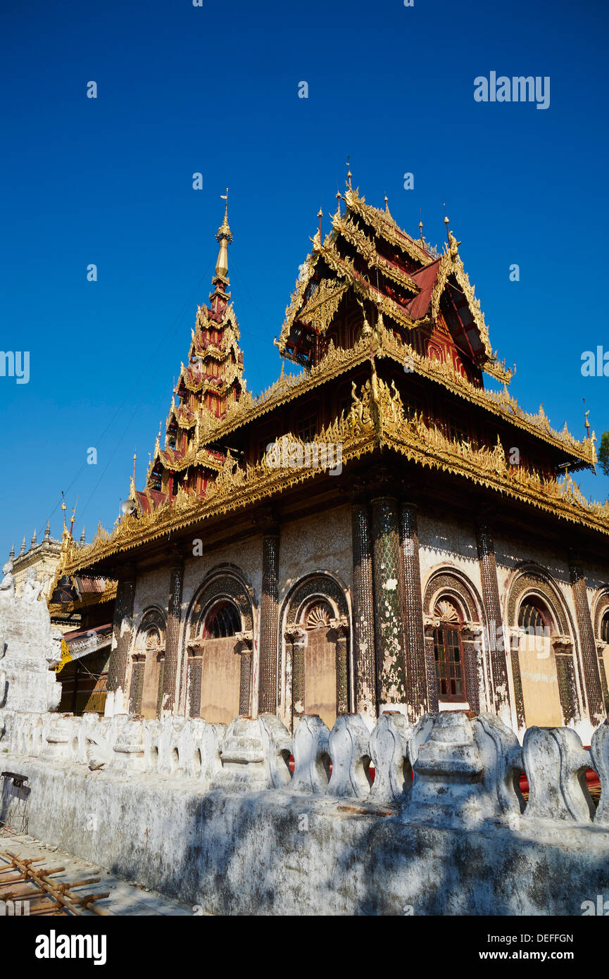 Kawhnat Monastery, near Maylamyine (Moulmein), Mon State, Myanmar (Burma), Asia Stock Photo