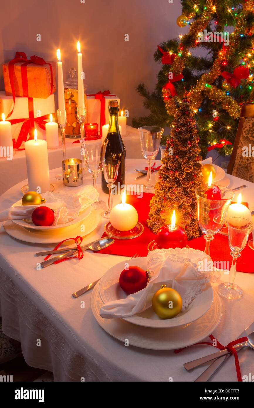 Christmas Eve dinner for the whole family Stock Photo Alamy
