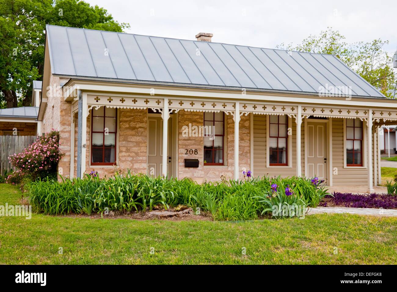 A sunday house in the German village of Fredericksburg, Texas, USA
