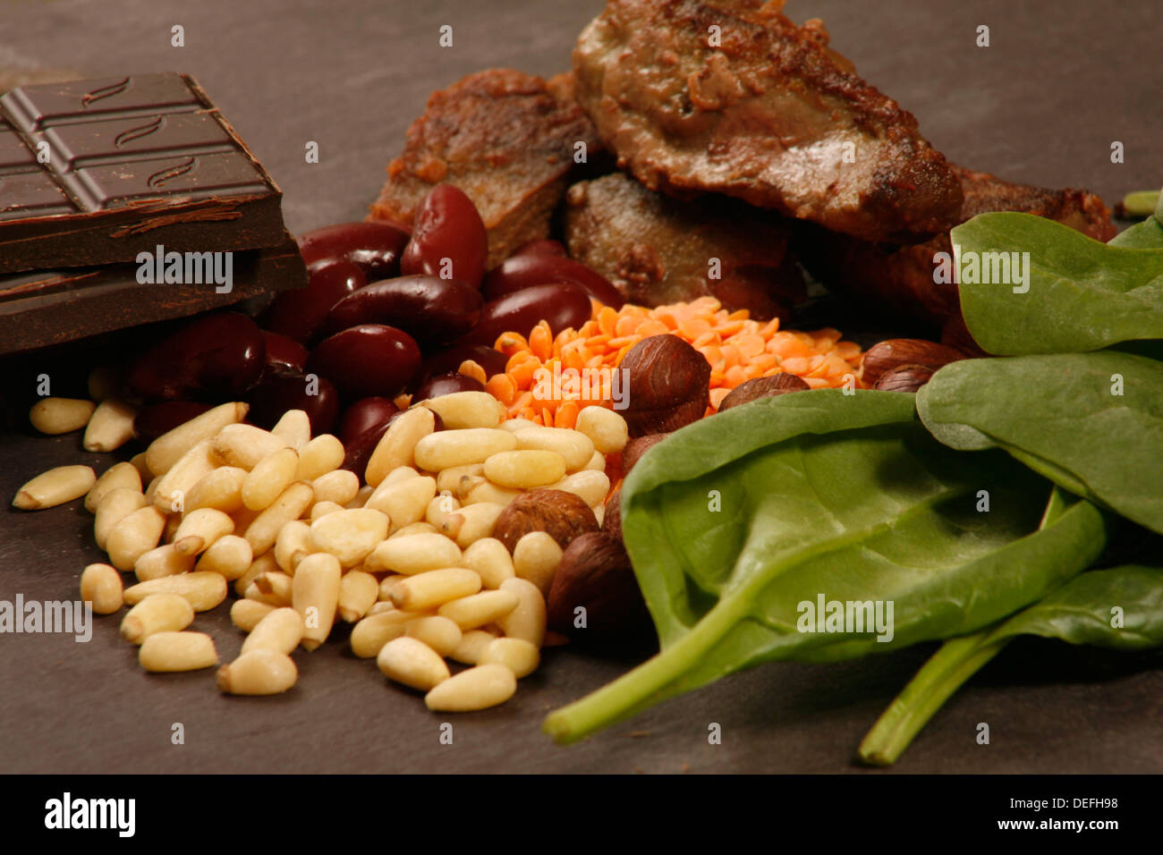 Iron Rich Foods Stock Photo Alamy