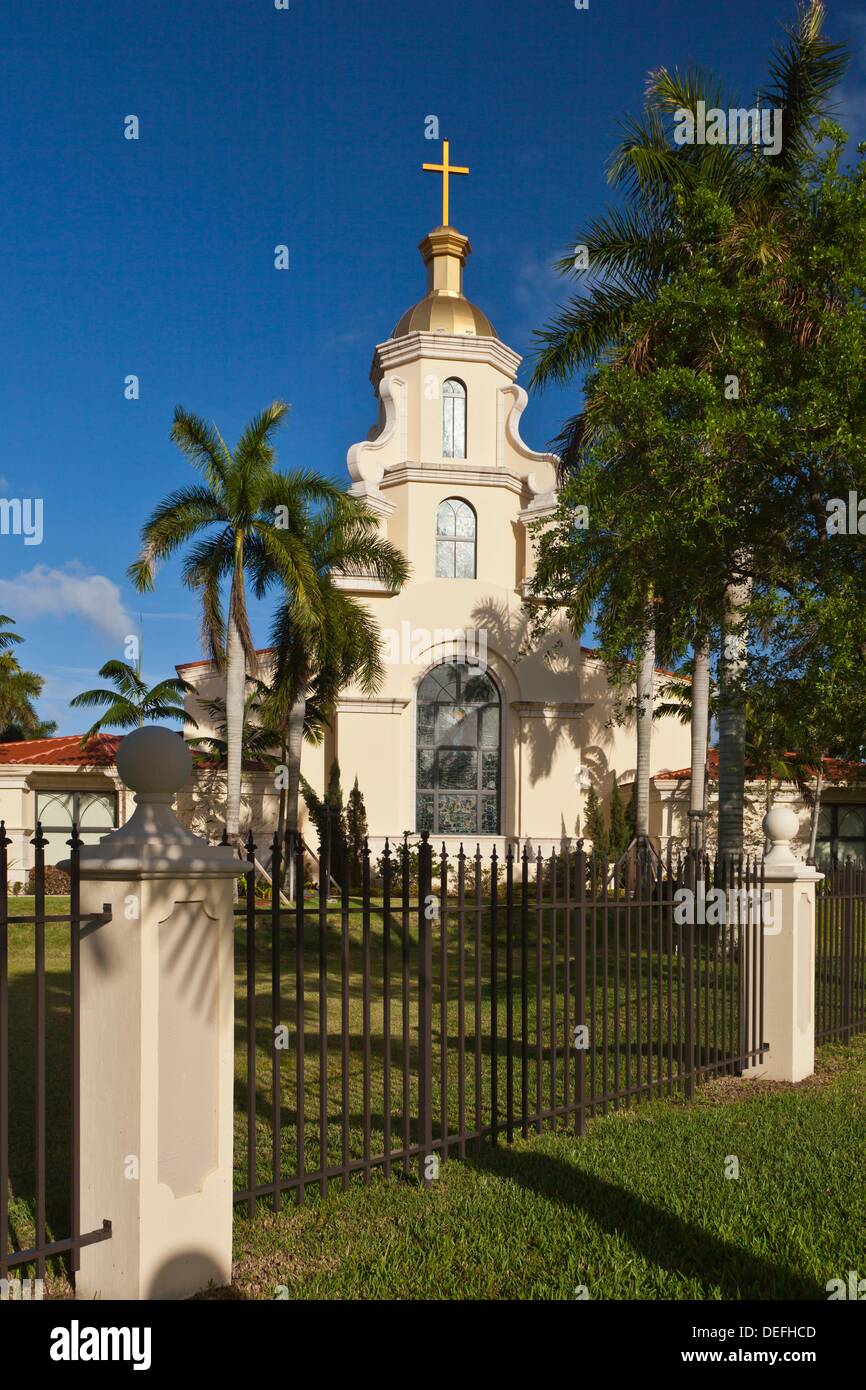 St Gregory Catholic church in Fort Lauderdale, Florida, USA Stock Photo