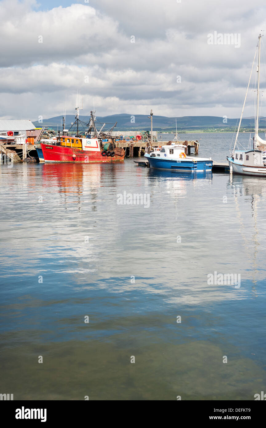 The harbor at Cromarty in Scotland. Stock Photo