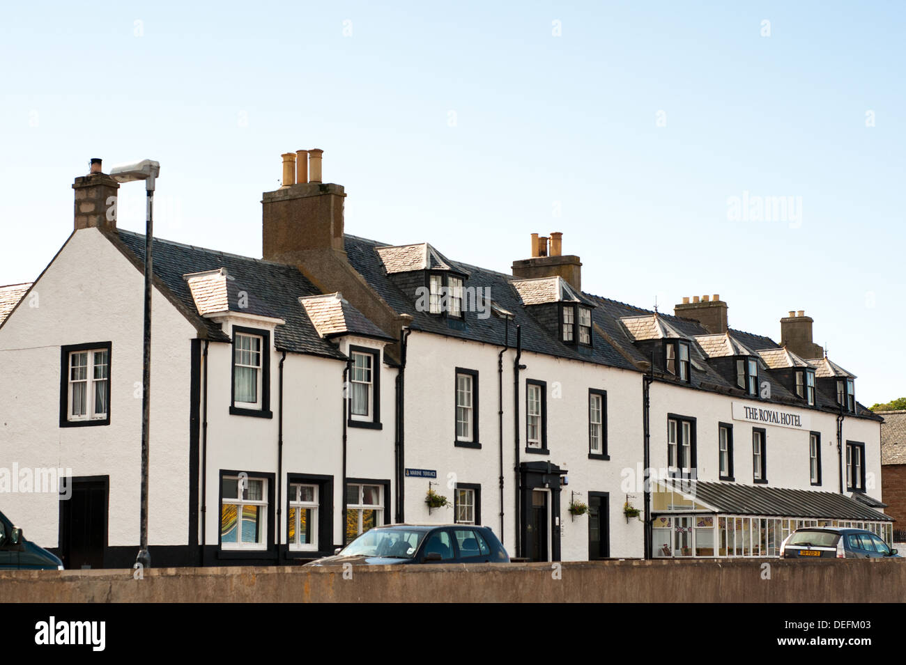The Royal Hotel at Cromarty, Scotland. Stock Photo