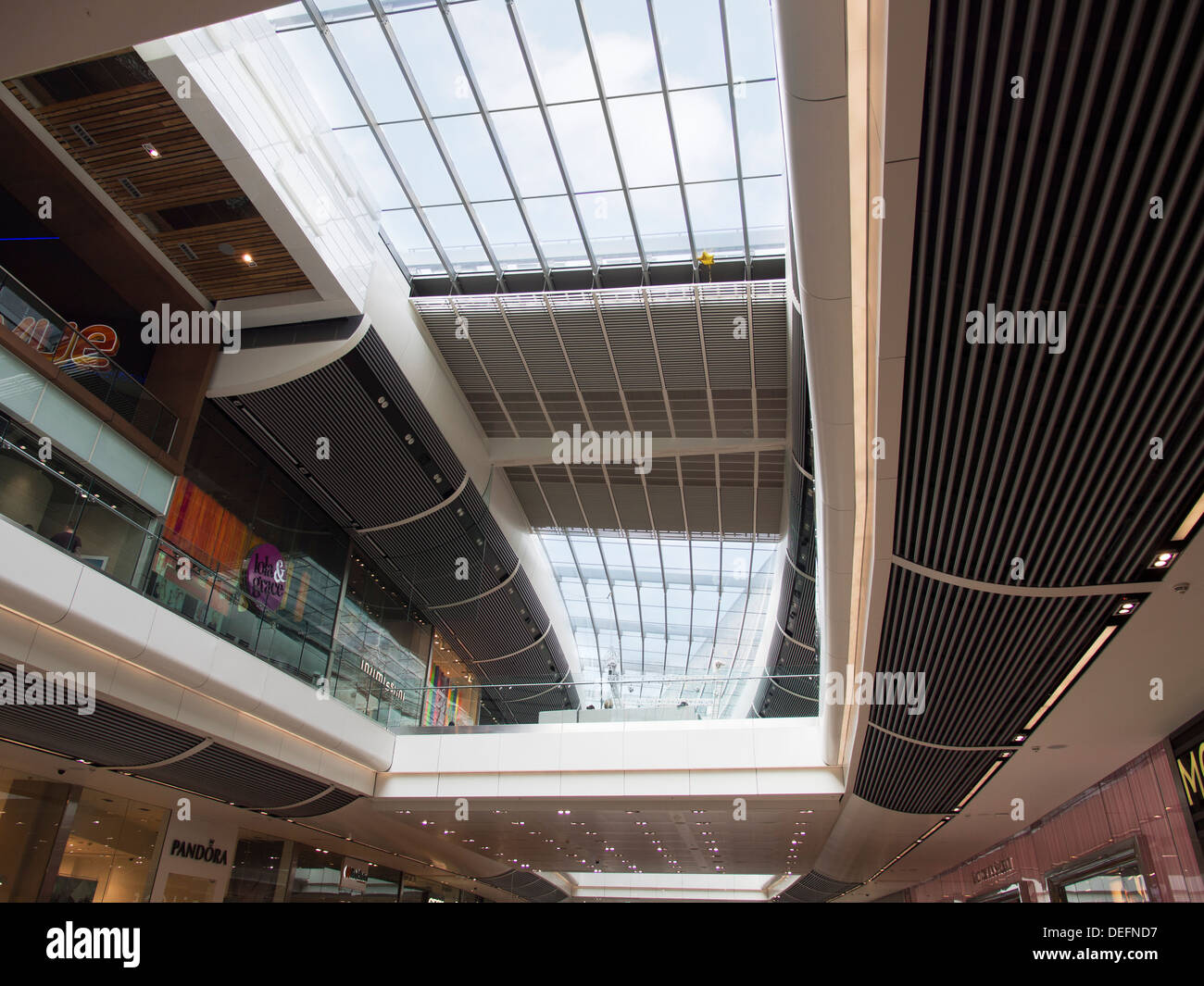 Interior of the Westfield Stratford City Shopping Centre, London 5 Stock Photo