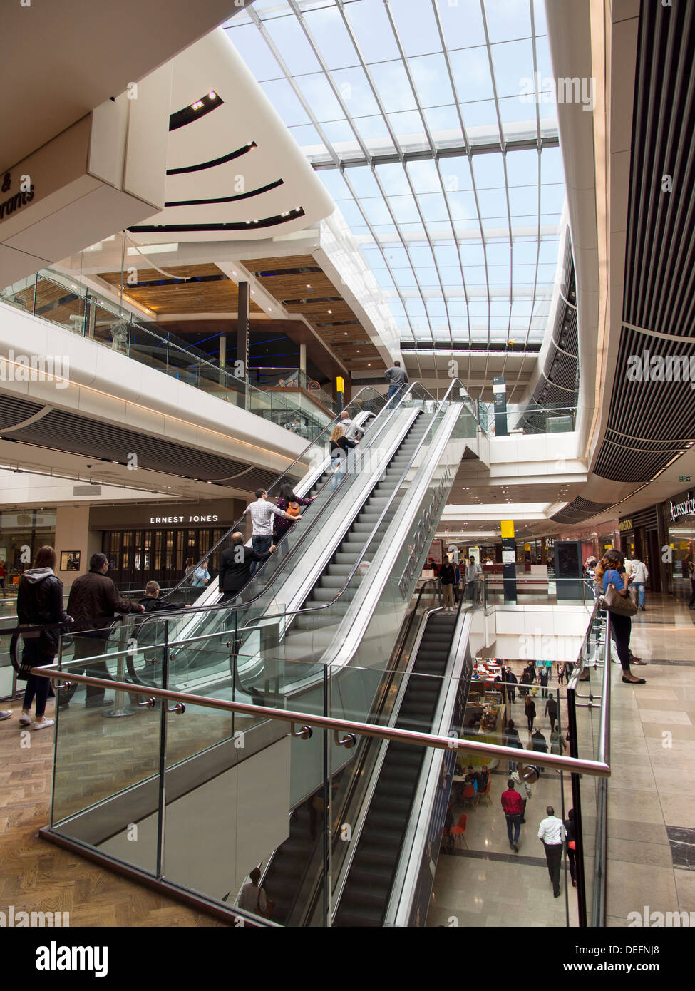 Interior of the Westfield Stratford City Shopping Centre, London 2 Stock Photo