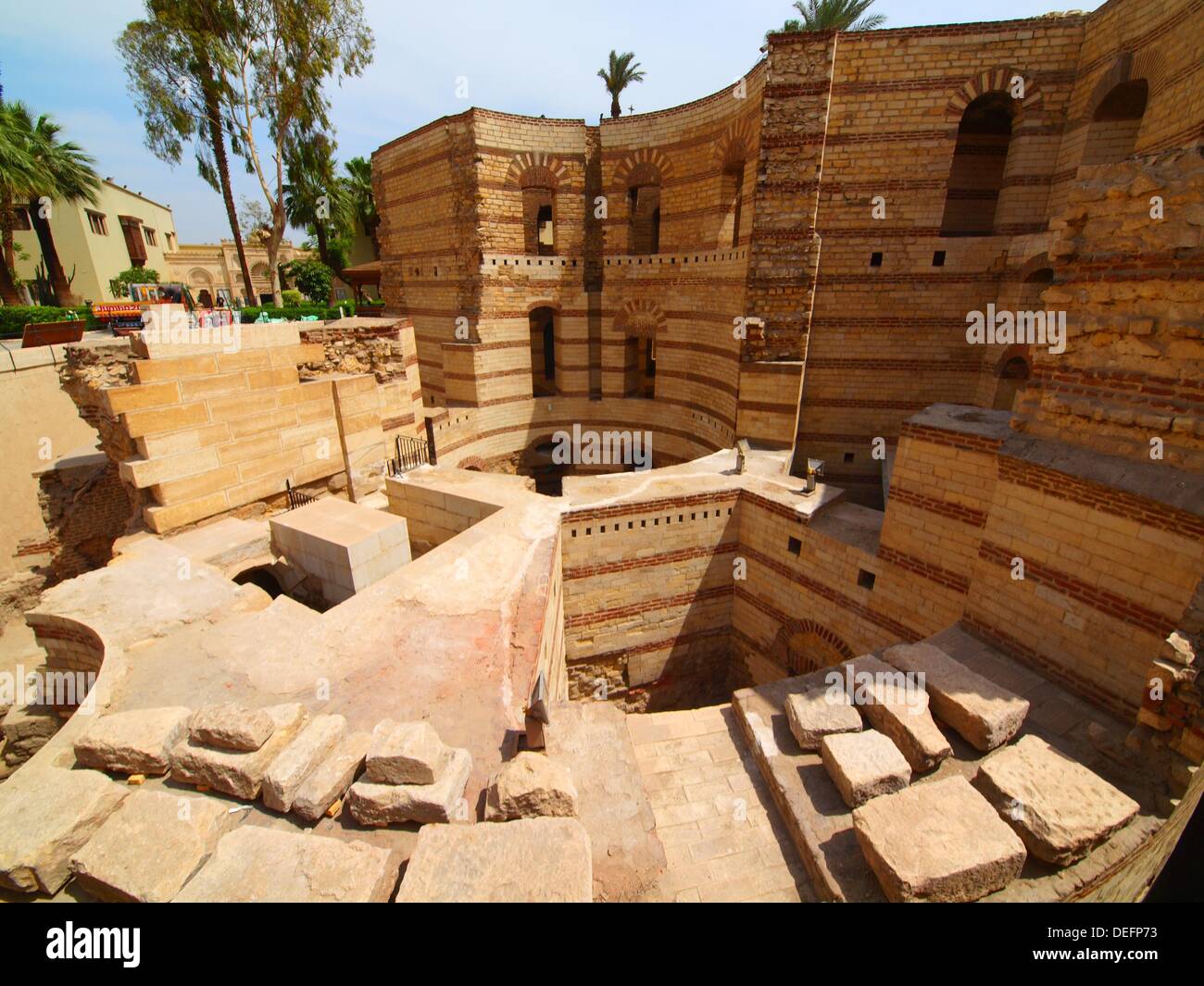 Babylon fortress, Coptic district , Cairo , Egypt Stock Photo - Alamy