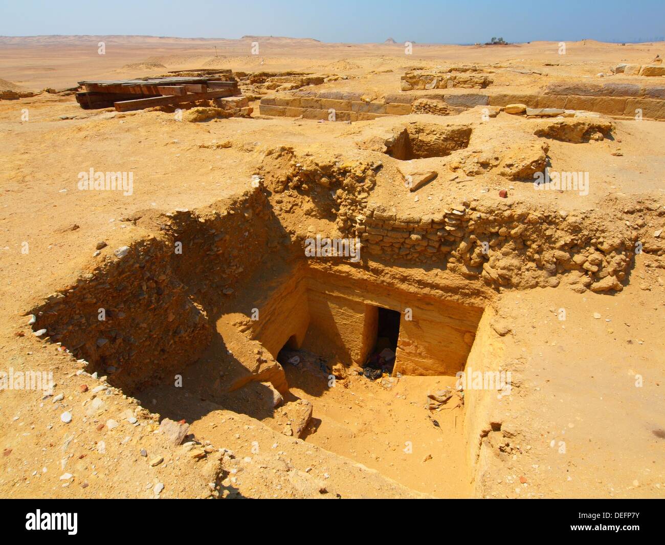 New archaeological discoveries, Saqqara necropolis, Egypt Stock Photo