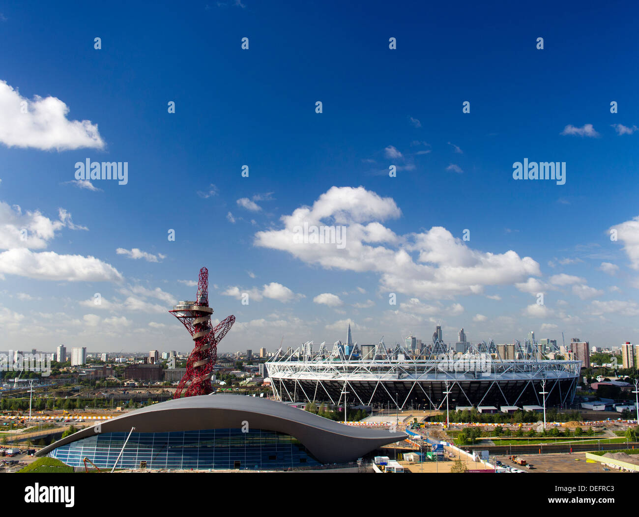 The Olympic Park in  Stratford, London under redevelopment in September, 2013 6 Stock Photo