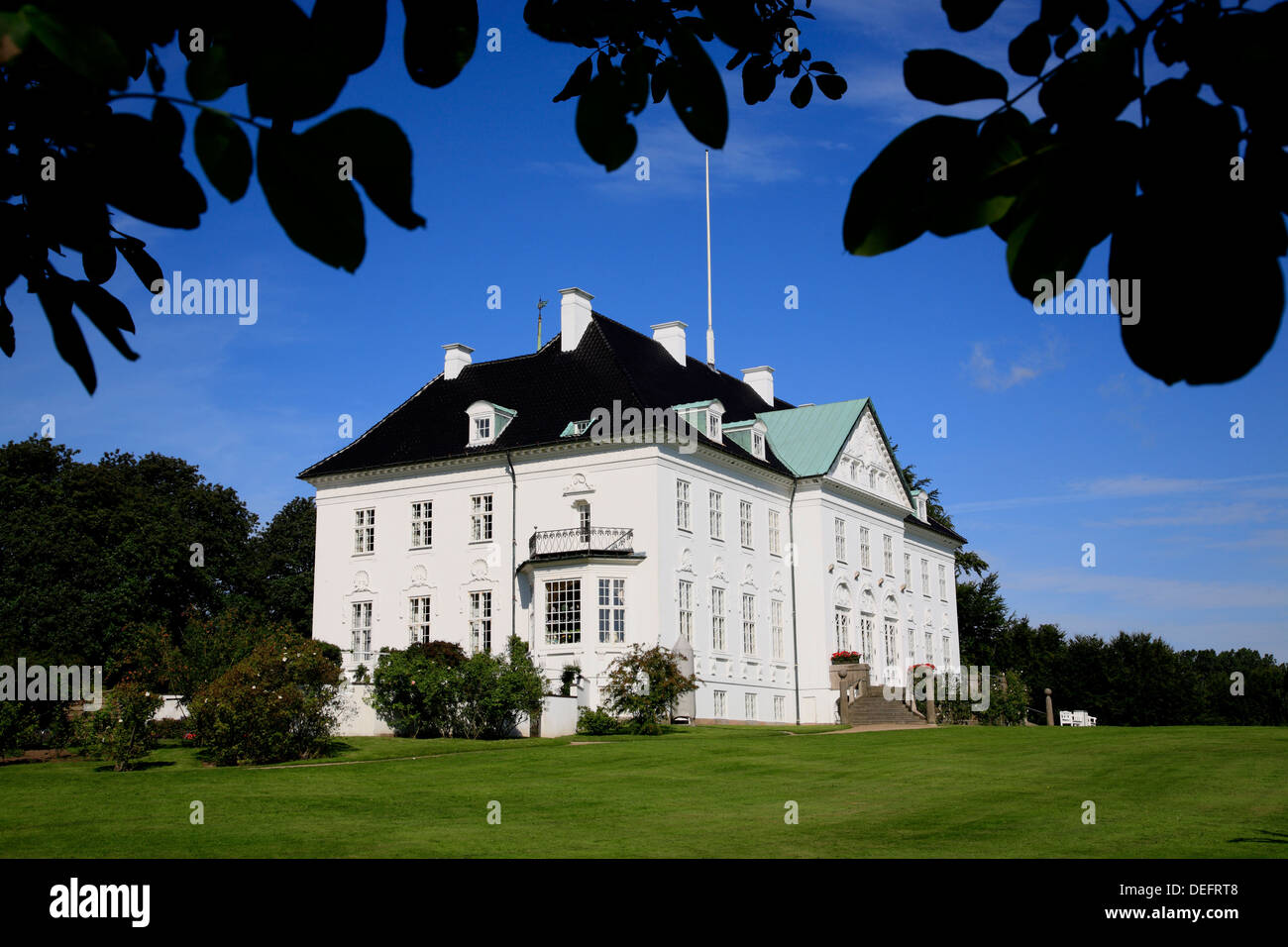 Royal palace Marselisborg, Arhus, Jutland, Denmark, Scandinavia, Europe Stock Photo