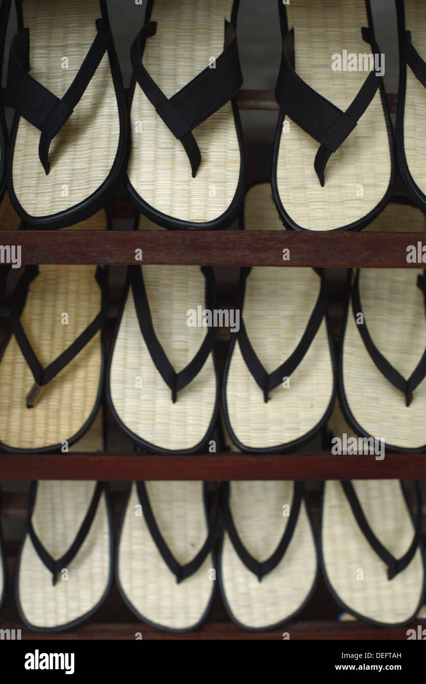 Sandals made from bamboo in a local store of Hoi An, Vietnam, Southeast  Asia Stock Photo - Alamy