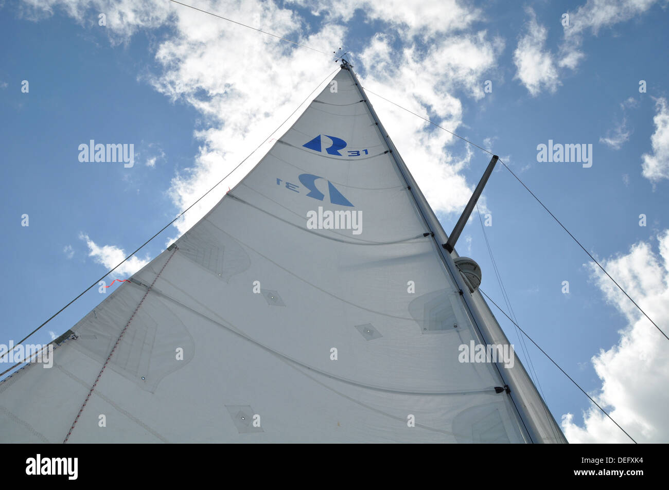 Sails in the sun Stock Photo - Alamy