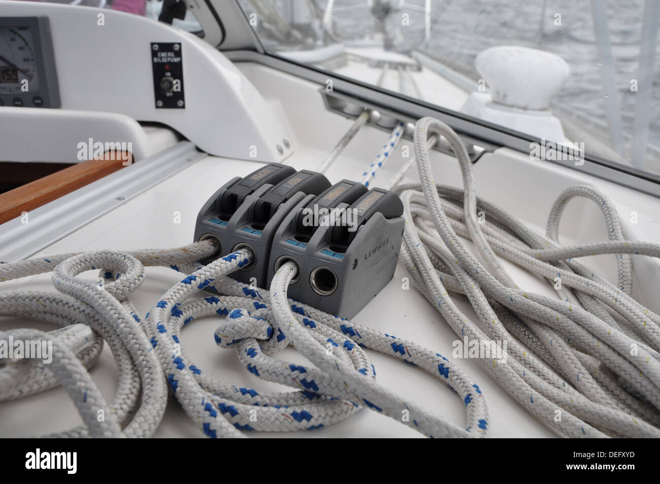 Sailing ropes Stock Photo Alamy