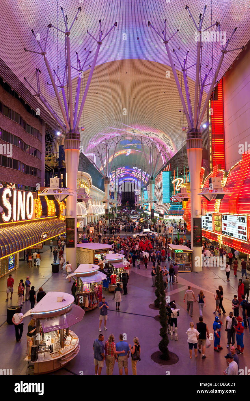 The Fremont Street Experience in Downtown Las Vegas, Nevada, United States of America, North