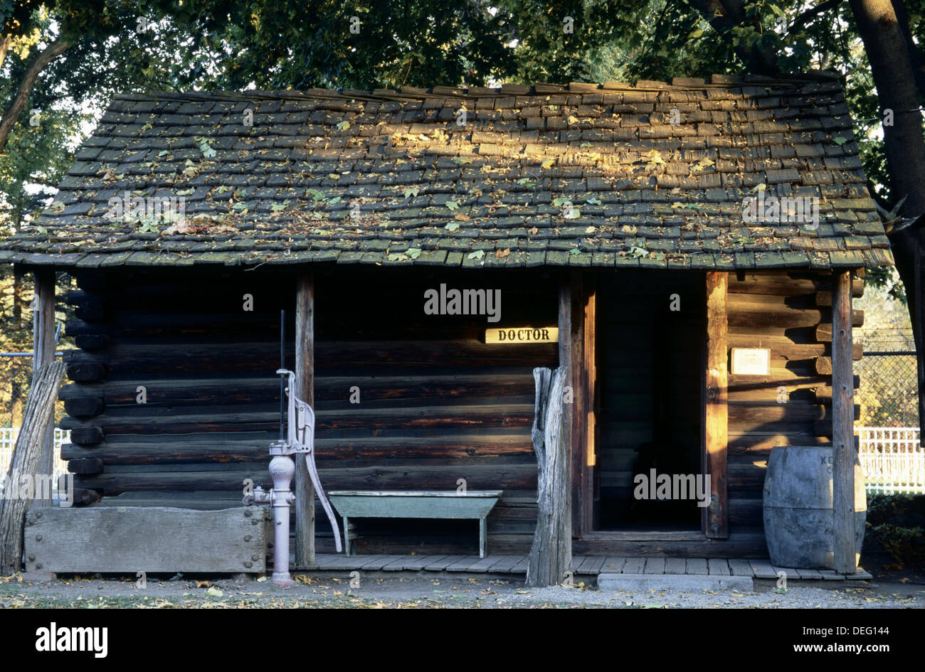 Historic Doctor´s office building in Fort Walla Walla Museum