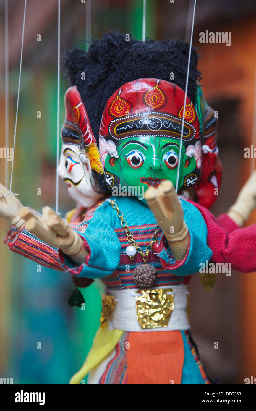Traditional puppets, Patan, Kathmandu, Nepal, Asia Stock Photo