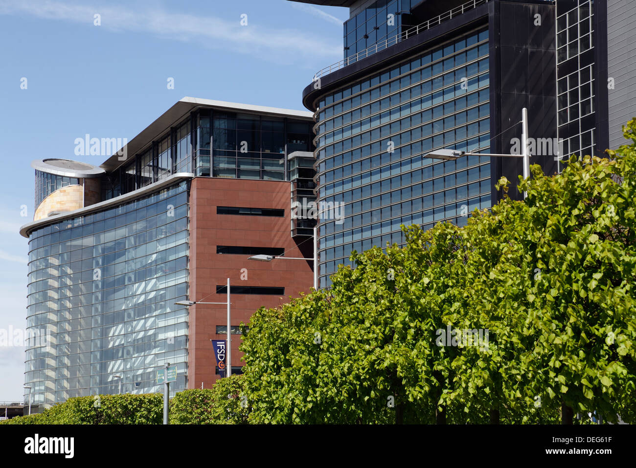 Commercial offices on the Broomielaw, Glasgow, Scotland, UK Stock Photo