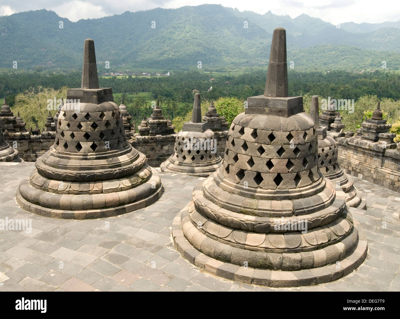 Borobodur Buddhist temple, UNESCO World Heritage Site, Java, Indonesia, Southeast Asia, Asia Stock Photo